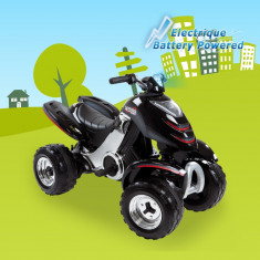 ATV electric Quad X Power Carbon negru Smoby 7600033050 foto