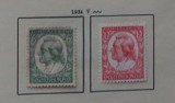 GERMANIA 1934 &ndash; FRIEDRICH VON SCHILLER, serie nestampilata FARA GUMA, B28
