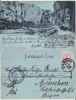 Orsova - Dunarea la Cazane- clasica 1899 foto