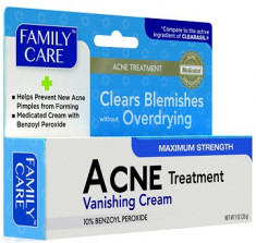 Family Care - Crema Anti-Acnee 10% Benzoyl Peroxide (Peroxid de Benzoil) foto