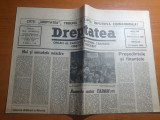 Ziarul dreptatea 16 ianuarie 1991-articol despre televiziunea romana