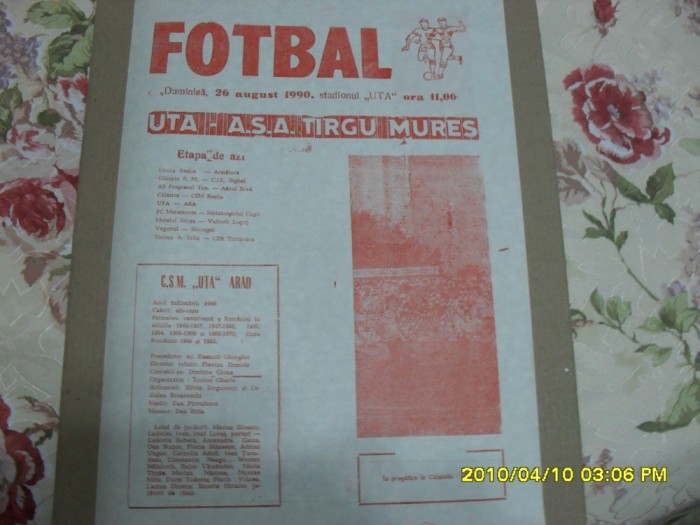 program UTA - ASA Tg. Mures