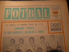 Revista FOTBAL (nr.296, 26 ianuarie 1972), interviu Rica Raducanu, foto inedite foto