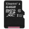 Kingston 64GB microSDXC, Class 10, UHS-I, 45/10MB/s