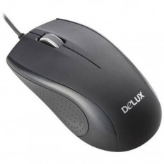 Mouse Delux DLM-136 , USB , Optic , 800 DPI , Negru foto