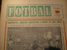 Revista FOTBAL (nr.322, 26 iulie 1972), interviu Ion Oblemenco, pregatiri... foto