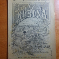 revista albina 18 iulie 1899-art. despre slanic prahova,si art. jud.arges,muscel