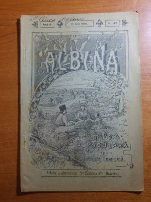 revista albina 18 iulie 1899-art. despre slanic prahova,si art. jud.arges,muscel foto