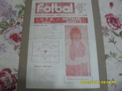 program UTA - Metalul Bocsa foto
