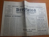 ziarul dreptatea 23 ianuarie 1991-razboiul din golf,si art.&quot; morala si puterea&quot;