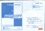 Intreg postal 2004,circulat - Publicitate - BCR , maxicont - 2/scanuri, Dupa 1950