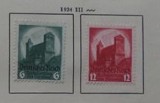 GERMANIA (REICH) 1934 &ndash; ORASUL NURNBERG, serie nestampilata FARA GUMA, B27, Nestampilat