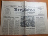 Ziarul dreptatea 30 aprilie 1991-art. despre iuliu maniu, mitigul de la pitesti