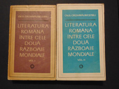 Literatura romana intre cele doua razboaie mondiale vol 1+2 foto