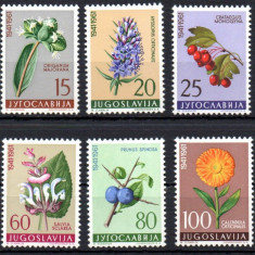 JUGOSLAVIA 1961, Flora, serie neuzata, MNH