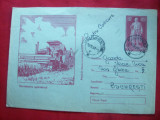 Plic ilustrat Mecanizarea Agriculturii cu marca fixa 55 bani rosu , VI Lenin