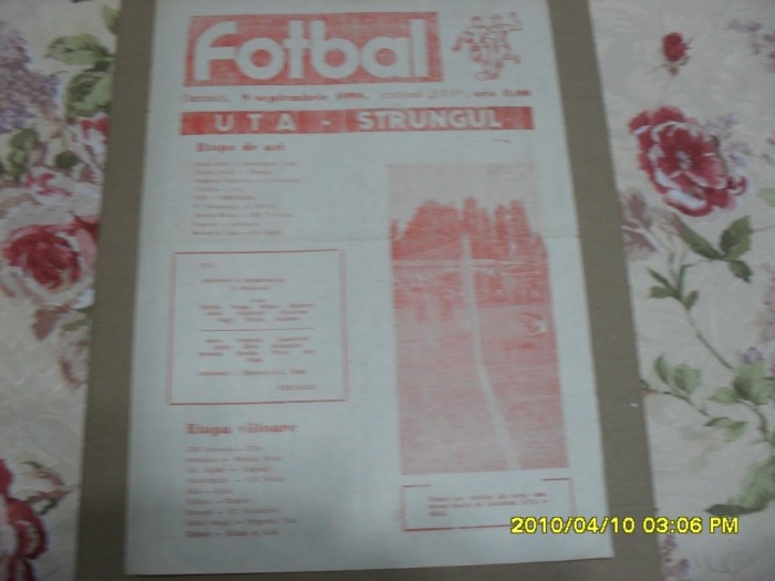 program UTA - Strungul Arad