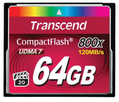 Card Compact Flash Transcend 64 GB 800x foto