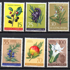 JUGOSLAVIA 1959, Flora, serie neuzata, MNH
