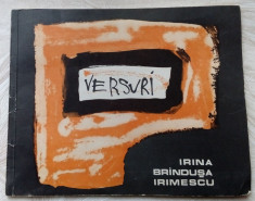 IRINA BRANDUSA IRIMESCU-VERSURI(volum postum 1971/coperta &amp;amp; desene I.B.IRIMESCU) foto