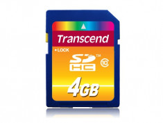 Card SDHC Transcend 4GB Class 10 foto