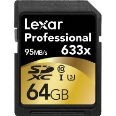 Lexar SDXC Card 64GB 633x Professional Class 10 UHS-I - BULK125018830 foto