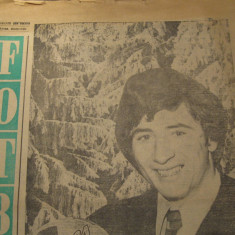 Revista FOTBAL (nr.345, 4 ianuarie 1973), interviu si urarea lui Cornel Dinu