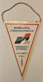 FANION ROMANIA CEHOSLOVACIA CAMPIONATUL EUROPEAN BUCURESTI 15 MAI 1983