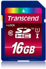 Card SDHC Transcend 16GB Class 10 UHS-I foto