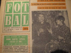 Revista FOTBAL (nr.293, 5 ianuarie 1972), prezentare UTA si SC Bacau foto