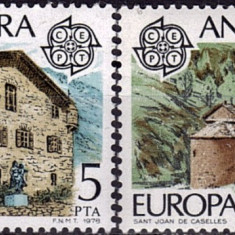 Europa-cept 1978 - Andorra spaniola cat.nr.108-9 neuzat,perfecta stare(z)