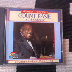 Count Basie and orchestra konserthuset Stockholm 1954 cd disc muzica jazz VG+