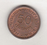 Bnk mnd Timorul de Est Portughez 50 centavos 1970 , colonie, Asia