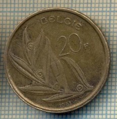 8647 MONEDA- BELGIA(BELGIE) - 20 FRANCS(20 FRANK)-anul 1981 -starea ce se vede