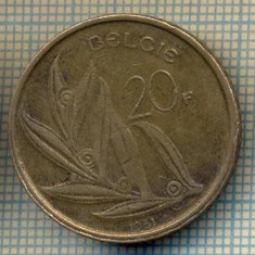 8647 MONEDA- BELGIA(BELGIE) - 20 FRANCS(20 FRANK)-anul 1981 -starea ce se vede