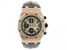 AUDEMARS PIGUET ROYAL OAK OFFSHORE REDGOLD LEATHER BROWN foto