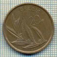 8649 MONEDA- BELGIA(BELGIE) - 20 FRANCS(20 FRANK) -anul 1981 -starea ce se vede