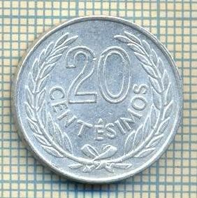 8699 MONEDA- URUGUAY - 20 CENTESIMOS -anul 1965 -starea ce se vede foto