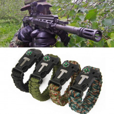 Special Ops Bratara Paracord pentru supravietuire 5 in 1 Camping Drumetie foto