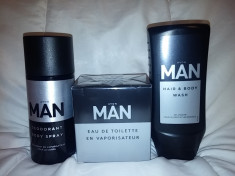 Set Avon Man-parfum+spray+gel de dus foto