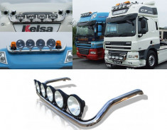 Bullbar/Bara Proiectoare Inox Cabina partea superioara Daf CF cabina mare cu pat foto