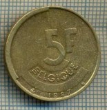 8645 MONEDA- BELGIA(BELGIQUE) - 5 FRANCS(5 FRANK) -anul 1987 -starea ce se vede, Africa