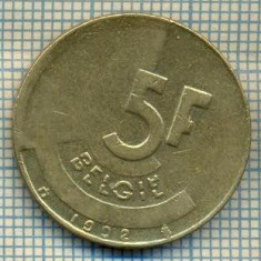 8643 MONEDA- BELGIA(BELGIE) - 5 FRANCS(5 FRANK) -anul 1992 -starea ce se vede