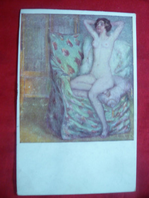 Ilustrata - Pictura - NUD , color ,inc.sec.XX foto