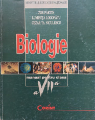 BIOLOGIE MANUAL PENTRU CLASA A VII-A - Zoe Partin, L. Logofatu, Cezar Niculescu foto