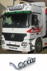 Bullbar/Bara Proiectoare Inox Cabina partea superioara Mercedes Actros Mp2,Mp3 foto