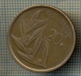 8646 MONEDA- BELGIA(BELGIQUE) - 20 FRANCS(20 FRANK) -anul 1981-starea ce se vede, Africa