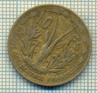 8675 MONEDA-AFRICA OCCIDENTALA FRANCEZA- 10 FRANCS-anul 1956-starea ce se vede