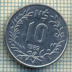 8685 MONEDA- URUGUAY - 10 NUEVO PESOS -anul 1989 -starea ce se vede