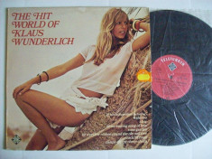 Disc vinil THE HIT WORLD OF KLAUS WUNDERLICH (Produs Telefunken - Germania 1975) foto